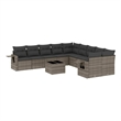 vidaXL 11 Piece Large Sofa Set in Gray