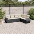 vidaXL Steel Sofa Set in Black