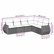 vidaXL Steel Sofa Set in Black