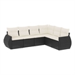 vidaXL Steel Sofa Set in Black