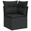 vidaXL 9 Piece Sofa Set in Black