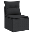 vidaXL 9 Piece Sofa Set in Black