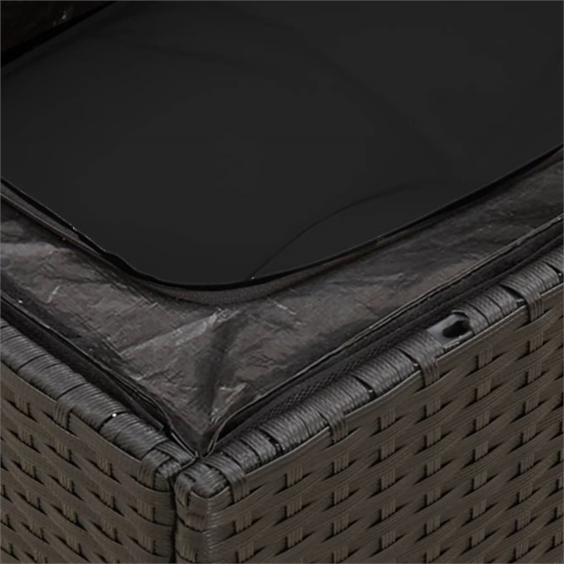 vidaXL 9 Piece Sofa Set in Black