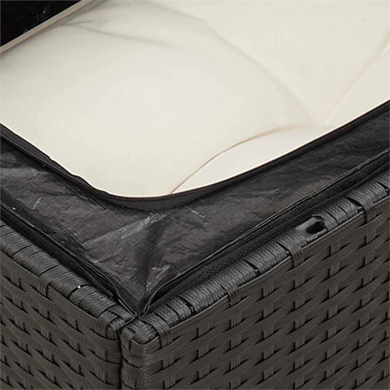 vidaXL 9 Piece Sofa Set in Black/White/Cream