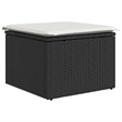 vidaXL 8 Piece Poly Rattan Sofa Set in Black