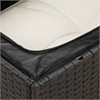 vidaXL 8 Piece Poly Rattan Sofa Set in Black