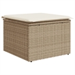 vidaXL 8 Piece Poly Rattan Large Sofa Set in Beige