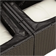vidaXL 10 Piece Poly Rattan Sofa Set in Black