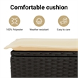 vidaXL 10 Piece Poly Rattan Sofa Set in Black