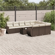 vidaXL 11 Piece Sofa Set in Brown