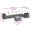 vidaXL 7 Piece Steel Small Sofa Set in Gray