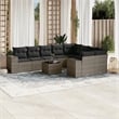 vidaXL Steel Sofa Set in Gray
