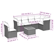vidaXL 7 Piece Sofa Set in Beige