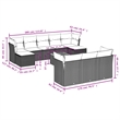 vidaXL 11 Piece Sofa Set in Gray/Beige
