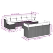 vidaXL 11 Piece Solid Acacia Wood Sofa Set in Gray