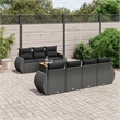 vidaXL 8 Piece Sofa Set in Black