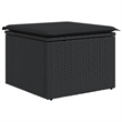 vidaXL 10 Piece Steel Sofa Set in Black