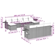 vidaXL 11 Piece Sofa Set in White/Cream/Beige