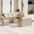 vidaXL 9 Piece Sofa Set in Cream/Beige