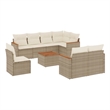 vidaXL 9 Piece Sofa Set in Cream/Beige