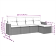 vidaXL 5 Piece Sofa Set in White/Cream/Beige
