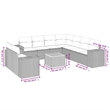 vidaXL Solid Acacia Wood Sofa Set in Beige