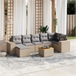 vidaXL 8 Piece Sofa Set in Gray/Beige