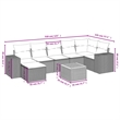 vidaXL 8 Piece Sofa Set in Gray/Beige