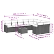 vidaXL Solid Acacia Wood Sofa Set in Gray/Beige