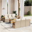 vidaXL 7 Piece Sofa Set in White/Cream/Beige