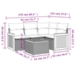 vidaXL 5 Piece Sofa Set in Gray/Beige