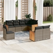 vidaXL 8 Piece Sofa Set in Gray