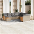 vidaXL 10 Piece Small Sofa Set in Gray/Beige