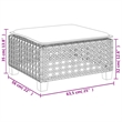 vidaXL 8 Piece Poly Rattan Small Sofa Set in Gray