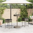 vidaXL 3 Piece Bar Set in Gray