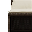vidaXL 5 Piece Sofa Set in White/Brown/Cream
