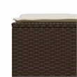 vidaXL Steel Sofa Set in White/Brown/Cream