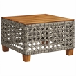 vidaXL Solid Acacia Wood Sofa Set in Gray