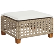 vidaXL 5 Piece Solid Acacia Wood Sofa Set in Beige