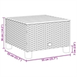 vidaXL Steel Garden Sofa Set in Gray