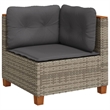 vidaXL Steel Garden Sofa Set in Gray