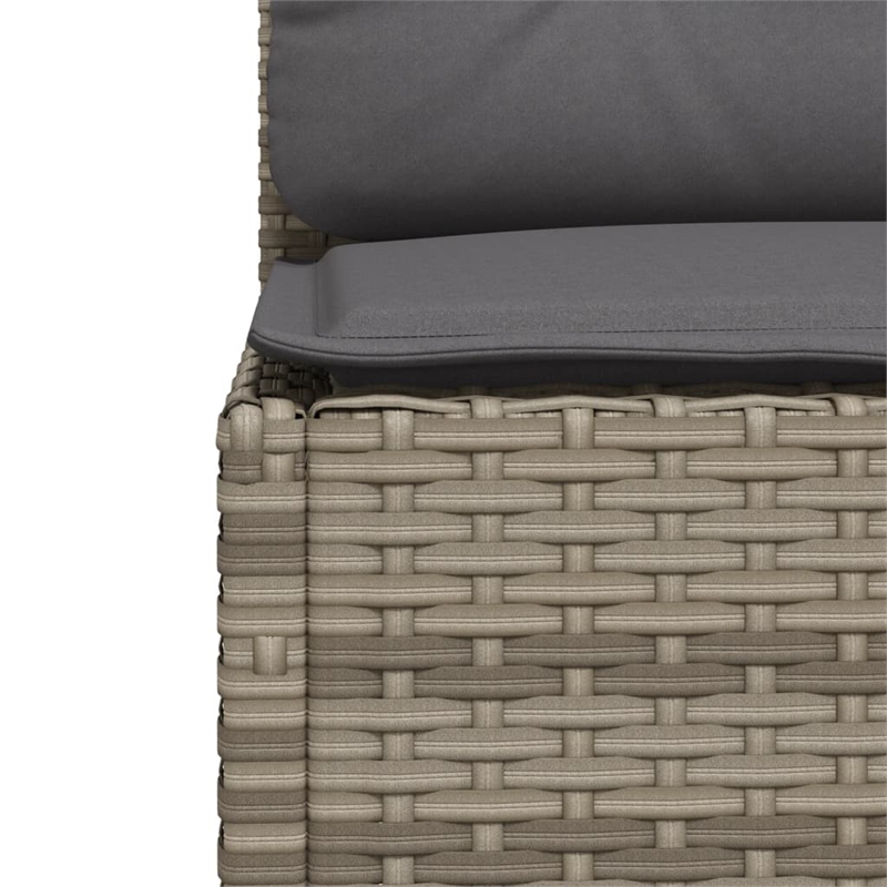 vidaXL Steel Garden Sofa Set in Gray
