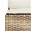 vidaXL Solid Acacia Wood Small Sofa Set in Beige