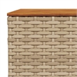 vidaXL Solid Acacia Wood Small Sofa Set in Beige
