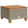 vidaXL 9 Piece Solid Acacia Wood Small Sofa Set in Gray