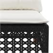 vidaXL 9 Piece Sofa Set in Black/White/Cream