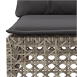 vidaXL 8 Piece Poly Rattan Sofa Set in Gray