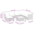 vidaXL 8 Piece Solid Acacia Wood Sofa Set in Gray