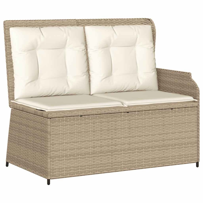 vidaXL 3 Piece Solid Acacia Wood Lounge Set in Beige