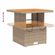 vidaXL 3 Piece Solid Acacia Wood Lounge Set in Beige
